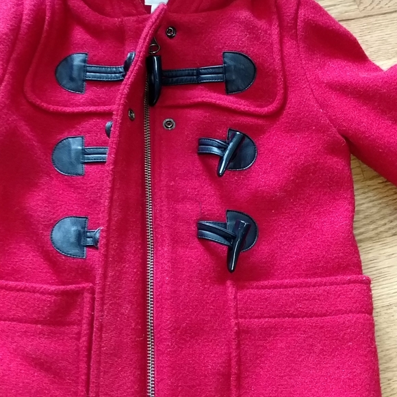 GAP Jackets & Coats | Gap Kids Red Wool Duffle Coat Unisex Xsmall 45 | Poshmark